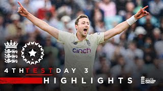 Rohit Shines for India  England v India  Day 3 Highlights  4th LV Insurance Test 2021 [upl. by Terrab]