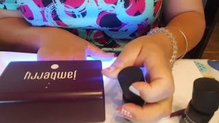 Applying gel over Jamberry nail wraps [upl. by Nitsrek541]