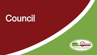 Mid Suffolk District Council Meeting  21 November 2024 [upl. by Dranreb76]