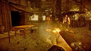 I didnt know I could disarm Micah with a sawedoff shotgun RDR2 [upl. by Kistner]