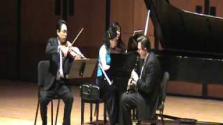 Darius Milhaud Suite Mvt 2 Live at University of Houston Moores School of Music Trio Solari [upl. by Elo]