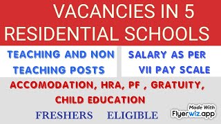 Residential schools vacancies [upl. by Towbin]