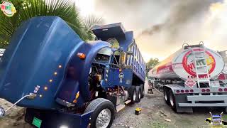 SHORT PREVIEW OF WINTERS CUSTOM KENWORTH T800 POWER BY CAT 3406B NORTH COAST SIDE STMARY💯💨🇯🇲 [upl. by Duck]