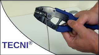 How to crimp ferrules onto wire rope using the TECNI® Crimping Tool [upl. by Nicholas126]