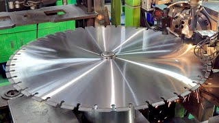 How to Make Powerful Saw Blades With Strong Diamonds Awesome Concrete Saw Blade Factory [upl. by Naek]