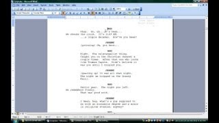 How to Use Microsoft Word for Screenwriting  Microsoft Office Software [upl. by Trometer]