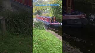 Not a train but a beautiful historic and nostalgic longboat unexpectedly sailed into the canal [upl. by Gabby844]