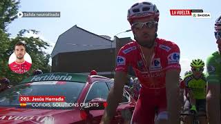 Neutralized start  Stage 14  La Vuelta 2018 [upl. by Launce]