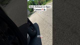 Dodge Charger Stock Exhaust vs Open Cutouts Start Up Comparison [upl. by Robenia567]