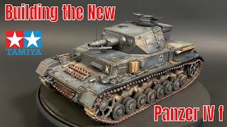 Building the New Tamiya 135  Panzer IV ausf F New release plastic model kit [upl. by Eiggep]