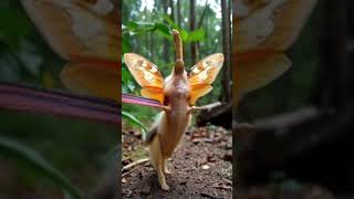 Poodle Moth tried to escape for snake [upl. by Faro626]