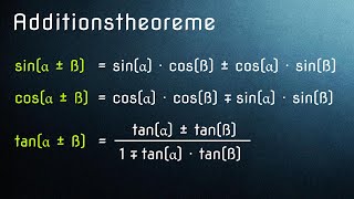 Additionstheorem sinaß  sinacosßcosasinß verständlich erklärt [upl. by Kiel]