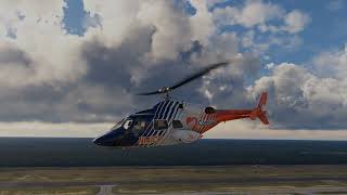 Bell 222 KTLH to Tallahassee Regional Hospital [upl. by Htyderem341]