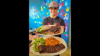 Sabroso ❤️🥩 Rest de Steak en el Campo 🇵🇷 Vistas Monumental 🖐️👦 Atendido por Luis Hermanito con Sindr [upl. by Wahs194]