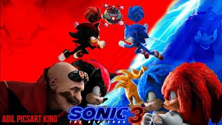 SFM SONIC VS SHADOW DAWN OF JUSTICE SONIC 3 COMIC CON TRAILER SONIC MOVIE 3 [upl. by Kcinom]