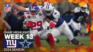 New York Giants vs Dallas Cowboys Game Highlights  NFL 2024 Season Week 13 [upl. by Garris239]