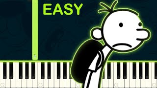 DIARY OF A WIMPY KID  EASY Piano Tutorial [upl. by Searcy]