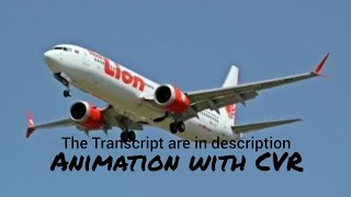 Lion Air Flight 610 Crash  Animation with CVR Read description [upl. by Nadine]