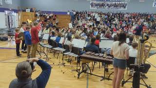 Veterans Day 2024  Lexington JrSr High  Band Opening Number [upl. by Dnomyaw599]