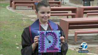 12yearold girl graduates from LA City College with 40 GPA [upl. by Tonya]