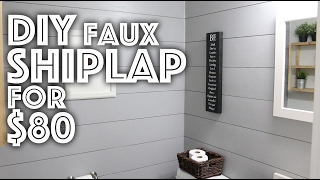 DIY Faux Shiplap for 80 [upl. by Orvas]