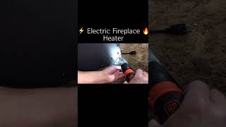 🔥Rintuf Electric Fireplace Heater  Installation [upl. by Aiceled]