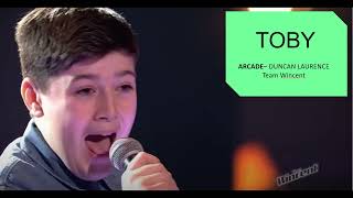 Toby  Arcade Duncan Laurence The Voice Kids 2023 Short Version [upl. by Kall472]