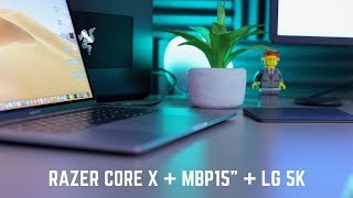 eGPU  Razer Core X  MBP 15quot  LG 5k [upl. by Malim]