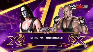 WWE 2K15 Fantasy Showdown Sting vs Undertaker  NEXT GEN [upl. by Trofmoc985]