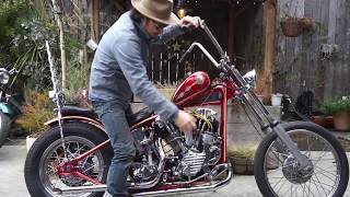 46Knucklehead West PA Survivor chopper Fired up Long Version [upl. by Natascha]