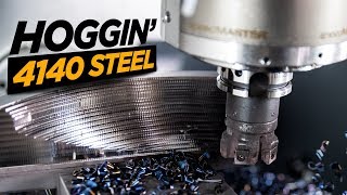 Kennametal Mill 412 KT CNC Machining 4140 Steel  Tangential Milling  VLOG 63 [upl. by Hazeefah]