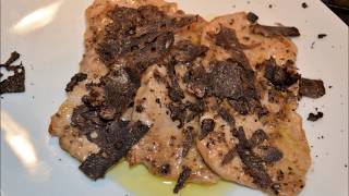 Veal Escalope with Fresh Black Truffle [upl. by Inahteb]