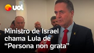 Persona non grata Ministro de Israel faz reprimenda pública contra Lula e amplia crise diplomática [upl. by Aivan]