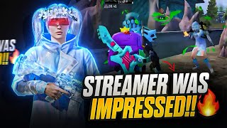 STREAMER Was Impressed By My Moves  PUBGM 🔱  Concept Gaming [upl. by Zaneski]