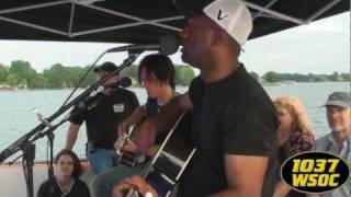 1037 WSOC Darius Rucker sings quotLet Her Cryquot [upl. by Osrick335]