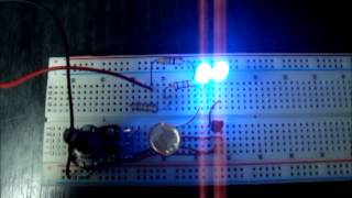 Luz nocturna automatica en protoboard [upl. by Oruhtra]