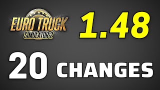 RELEASED ETS2 148 Full Version  All 20 Changes  Changelog of New Update Euro Truck Simulator 2 [upl. by Dlorrej466]