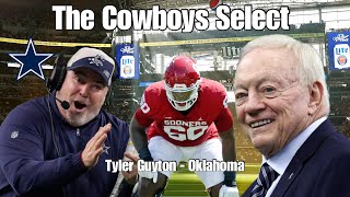 Dallas Cowboys Select Tyler Guyton at Pick 29 [upl. by Eecyak793]