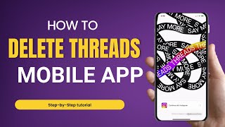 How to Delete Threads App [upl. by Funda]