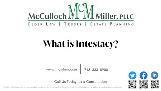 What is Intestacy  Estate Planning Lawyer in Houston Texas [upl. by Anem]