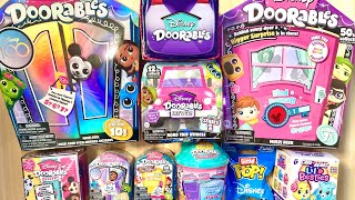 ASMR DISNEY Doorables mystery mini toys Collection relaxing and satisfying unboxing [upl. by Odnesor]