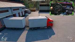 Scania G440  Delivery brick modoHistoria45  Truck amp Logistics Simulator  Logitech G29 gameplay [upl. by Matias]