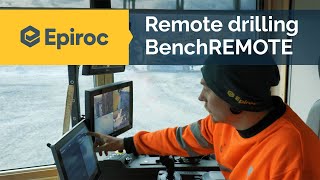 Remote drilling with SmartROC D65 and BenchREMOTE [upl. by Eiffe]