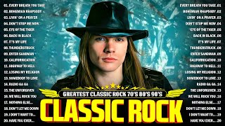 Top 100 Classic Rock Songs Of 80s 90s🔥ACDC The Eagles Queen Def Leppard Guns N Roses Aerosmith [upl. by Ricki]