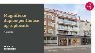 Duplexpenthouse te koop op toplocatie in Koksijde [upl. by Torey248]