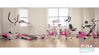 Sunny Health amp Fitness Pink Series Fitness Equipment [upl. by Kcirdnekel]