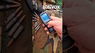 Decibel Meter LONVOX for tactical training tactical decibel gun shotgun revolver armtacgames [upl. by Nalid]