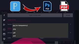 How to Convert Pixellab PLP files to Photoshop PSD and PDF Format Using your Smartphone [upl. by Leesa471]