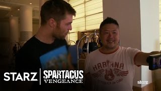 Spartacus Vengeance  Liam McIntyre Goes to ComicCon  STARZ [upl. by Ossy]