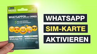 WhatsApp SIM aktivieren und freischalten ✅ Ultimative Anleitung  Testventure [upl. by Simone]